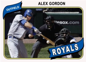 Alex Gordon 1980 Topps custom card