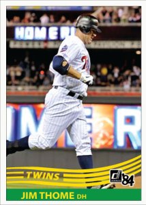 Jim Thome 1984 Donruss custom card