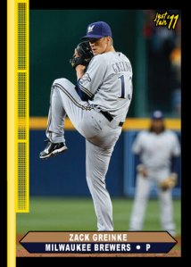 Brewers Zack Greinke Just Fair custom card