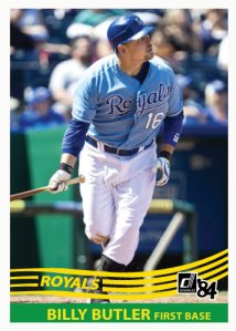 Billy Butler 1984 Donruss custom card