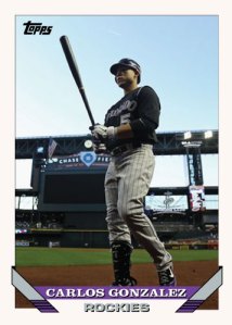Carlos Gonzalez 1993 Topps Custom Card