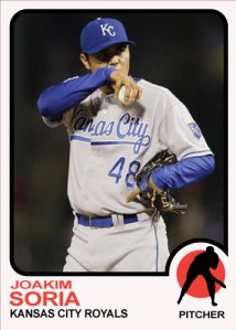 History Of Joakim Soria 1973 Topps custom card