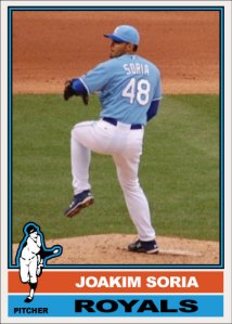 History Of Joakim Soria 1976 Topps custom card