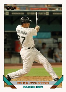 Mike Stanton 1993 Topps custom card