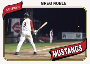 1980 Topps Mustangs Greg Noble
