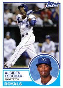 1983 Topps Royals Alcides Escobar
