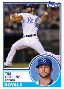 1983 Topps Royals Tim Collins