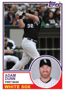 Adam Dunn 1983 Topps custom card