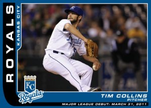 Tim Collins Major League debut card