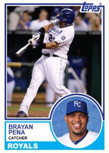 1983 Topps Royals Brayan Pena