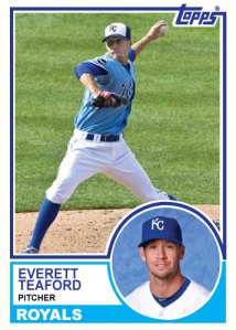 1983 Topps Royals Everett Teaford