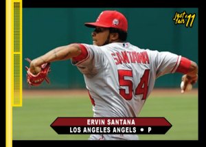 Angels Ervin Santana Just Fair 2011 custom card