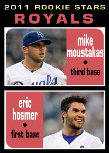 Eric Hosmer / Mike Moustakas 1971 Topps Rookie Stars custom card