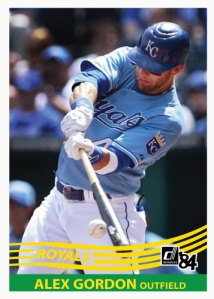 Alex Gordon 1984 Donruss custom card