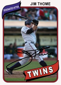 Jim Thome 1980 Topps custom card