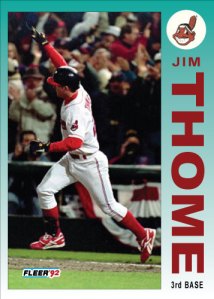 Jim Thome 1992 Fleer custom card