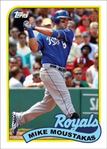 Mike Moustakas 1989 Topps custom card