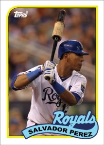 Salvador Perez 1989 Topps custom card