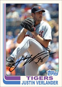 Justin Verlander 1982 Topps custom card