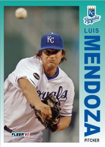 Luis Mendoza 1992 Fleer custom card