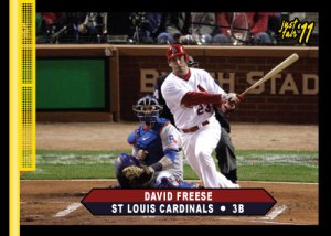 Cardinals David Freese Just Fair 2011 custom card 