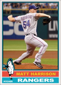 Matt Harrison 1976 Topps custom card