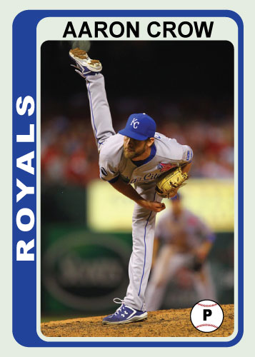 1978 Topps Football Aaron Crow custom card