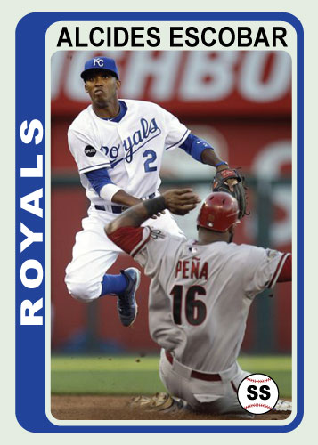 1978 Topps Football Alcides Escobar custom card