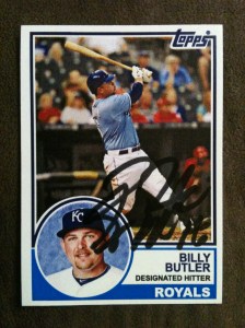 1983 Topps Billy Butler autographed custom card