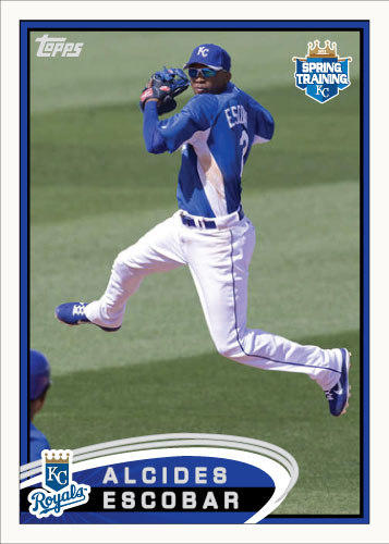Alcides Escobar 2012 Topps Spring Training custom card