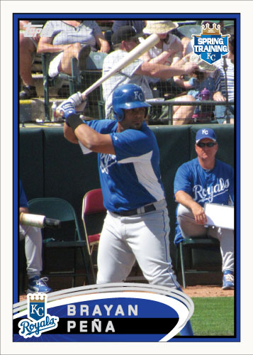 Brayan Pena 2012 Spring Training custom card