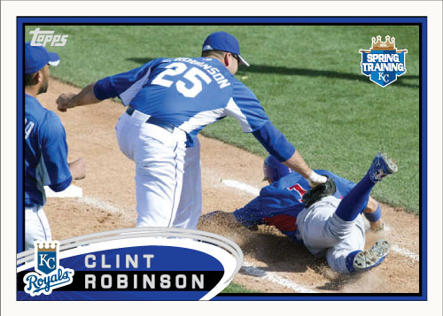 Clint Robinson 2012 Topps Spring Training custom card