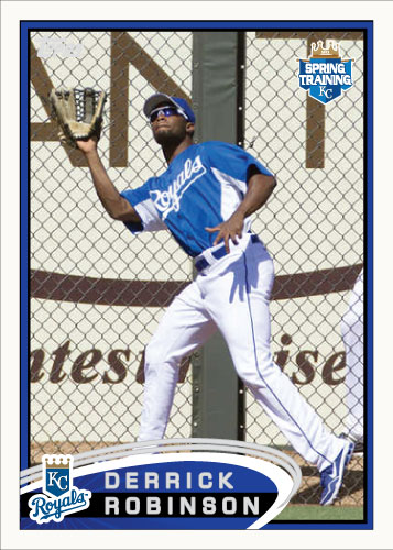 Derrick Robinson 2012 Spring Training custom card