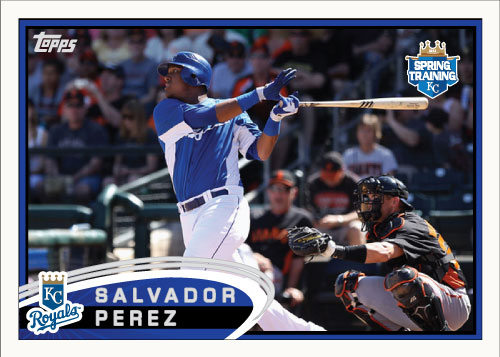 Salvador Perez 2012 Topps Spring Training custom card