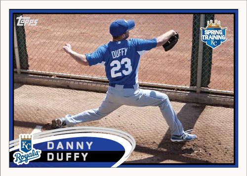 Danny Duffy 2012 Spring Training custom card
