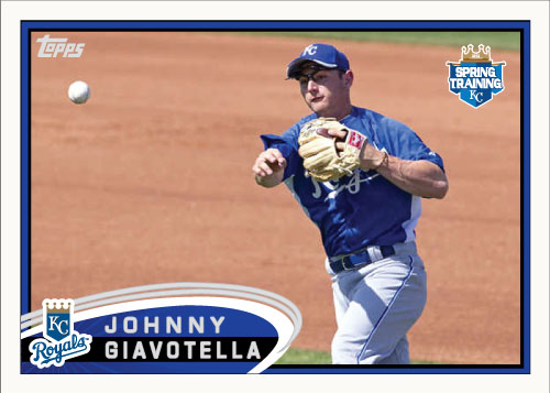 Johnny Giavotella 2012 Spring Training custom card