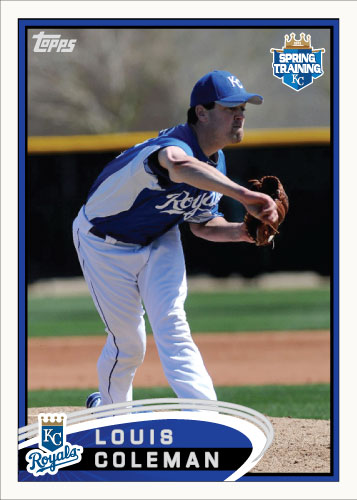 Louis Coleman 2012 Spring Training custom card Louis Coleman 2012 Spring Training custom card