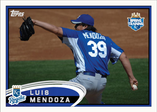 Luis Mendoza 2012 Spring Training custom card