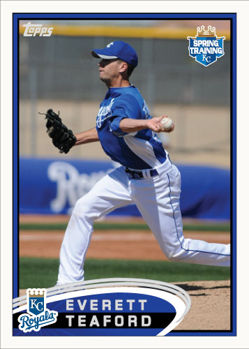 Everett Teaford 2012 Spring Training custom card