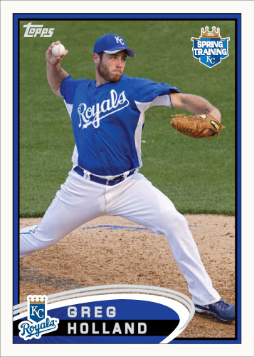 Greg Holland 2012 Spring Training custom card