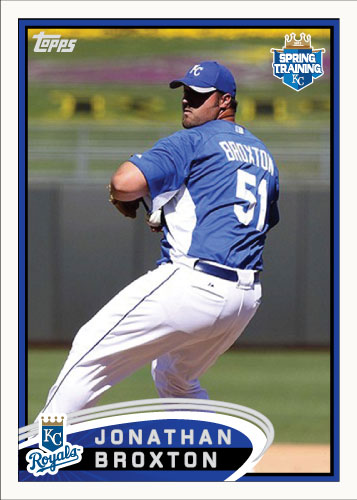 Jonathan Broxton 2012 Spring Training custom card