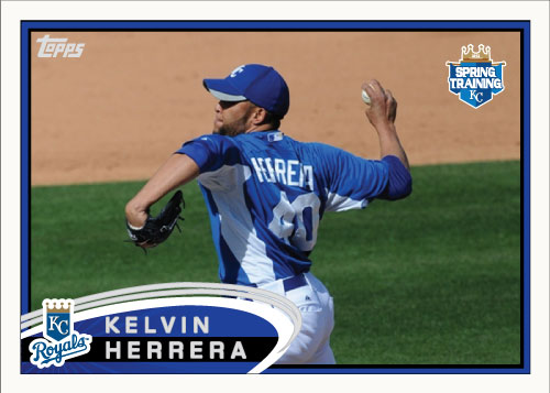 Kelvin Herrera 2012 Spring Training custom card Kelvin Herrera 2012 Spring Training custom card