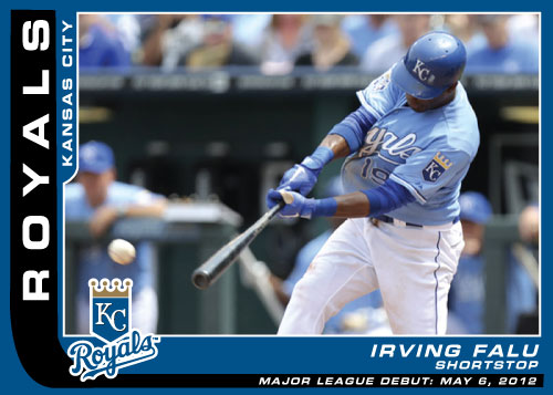 Major League Debut custom card Irving Falu