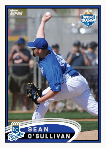 Sean O'Sullivan 2012 Spring Training custom card