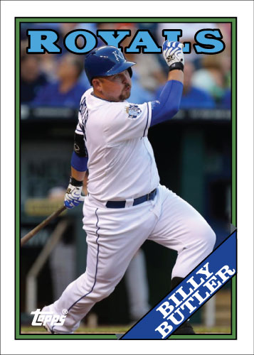 Billy Butler 1988 Topps custom card