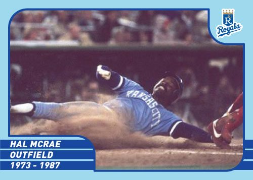 Royals Greats Hal McRae custom card