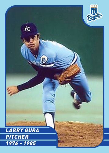 Royals Greats Larry Gura custom card