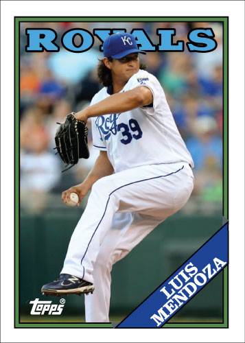 Luis Mendoza 1988 Topps custom card