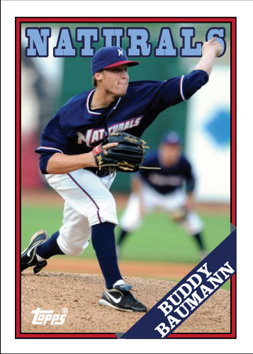 Naturals Buddy Baumann custom card Naturals Buddy Baumann custom card