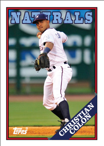 Christian Colon Naturals 1988 Topps custom card